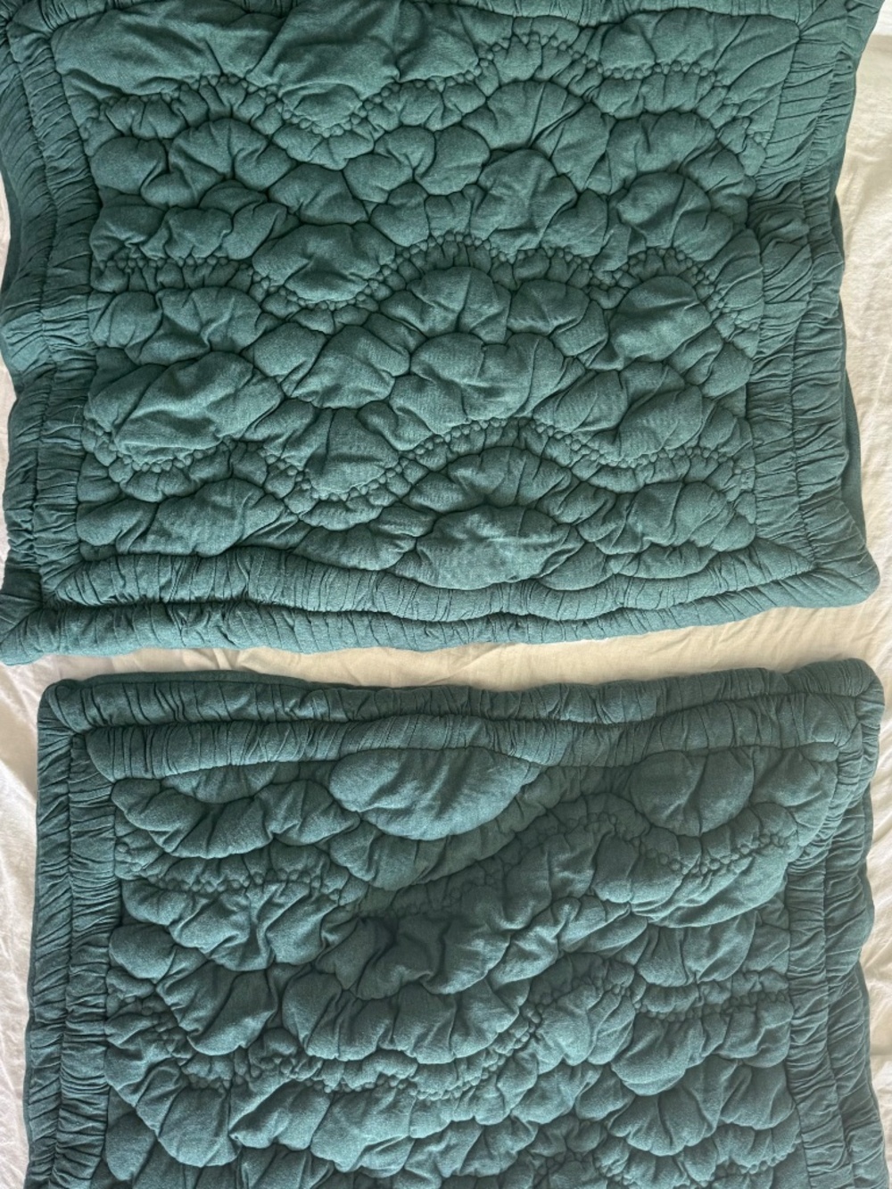 Anthropologie Brooke 100% Cotton Jersey Quilt and Shams - Picture 9 of 10